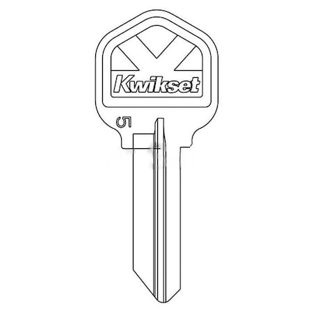 Kwikset K Bow Nickel Plated 5 Pin Key Blank 81063-009